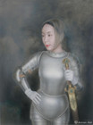 穿盔甲的自画像<br>Self portrait in armor