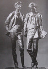 A.P.契诃夫与I.I.列维坦。莫斯科纪念碑项目雕塑群（方案）
