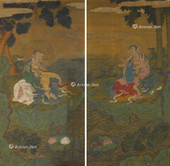 十七世纪 文殊菩萨、普贤菩萨像